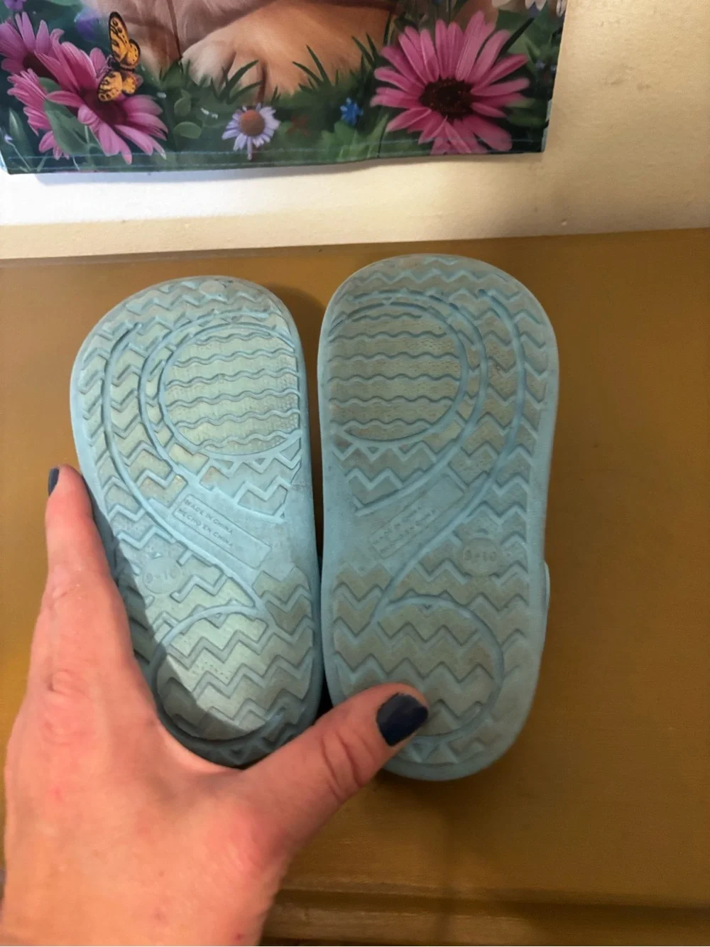 Disney Light Blue Frozen Anna & Elsa Slip-On Clogs